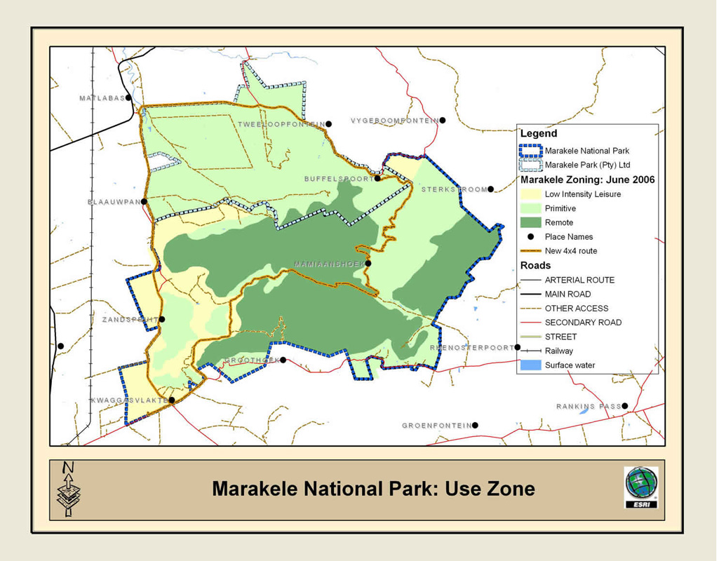 mappa Marakele National Park